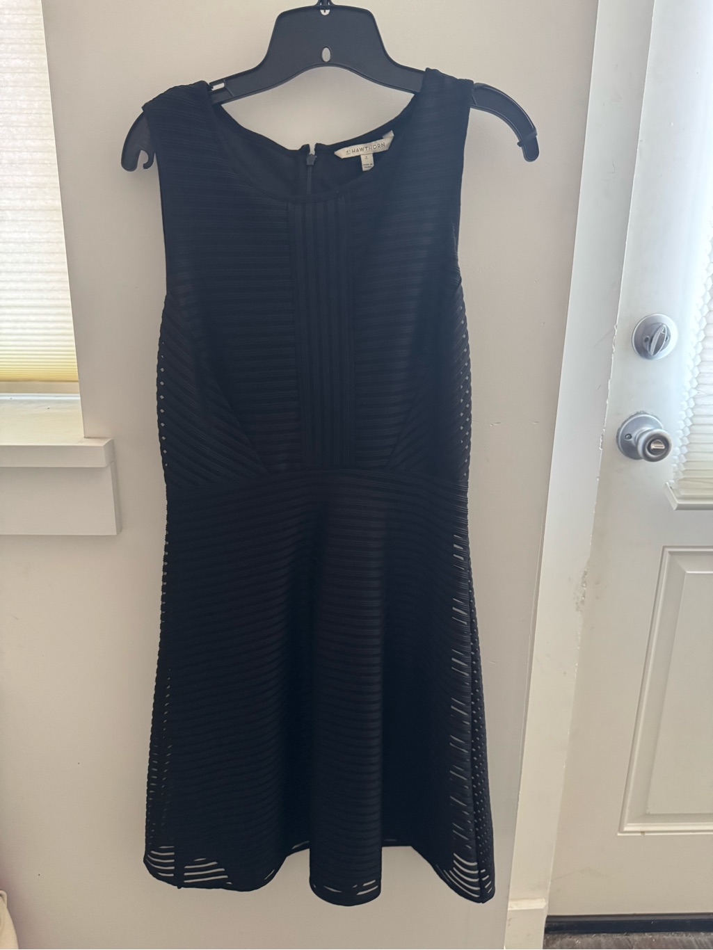 41 Hawthorn Black Sleeveless Midi Fit-And-Flare Dress
